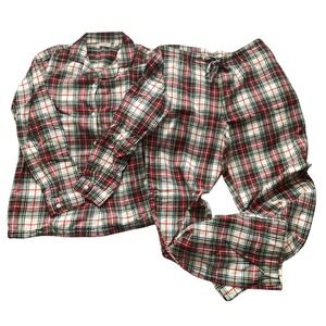 NWOT LL BEAN FLANNEL PAJAMA SET, SCOTCH PLAID, MEDIUM TALL, PLAID, UNISEX